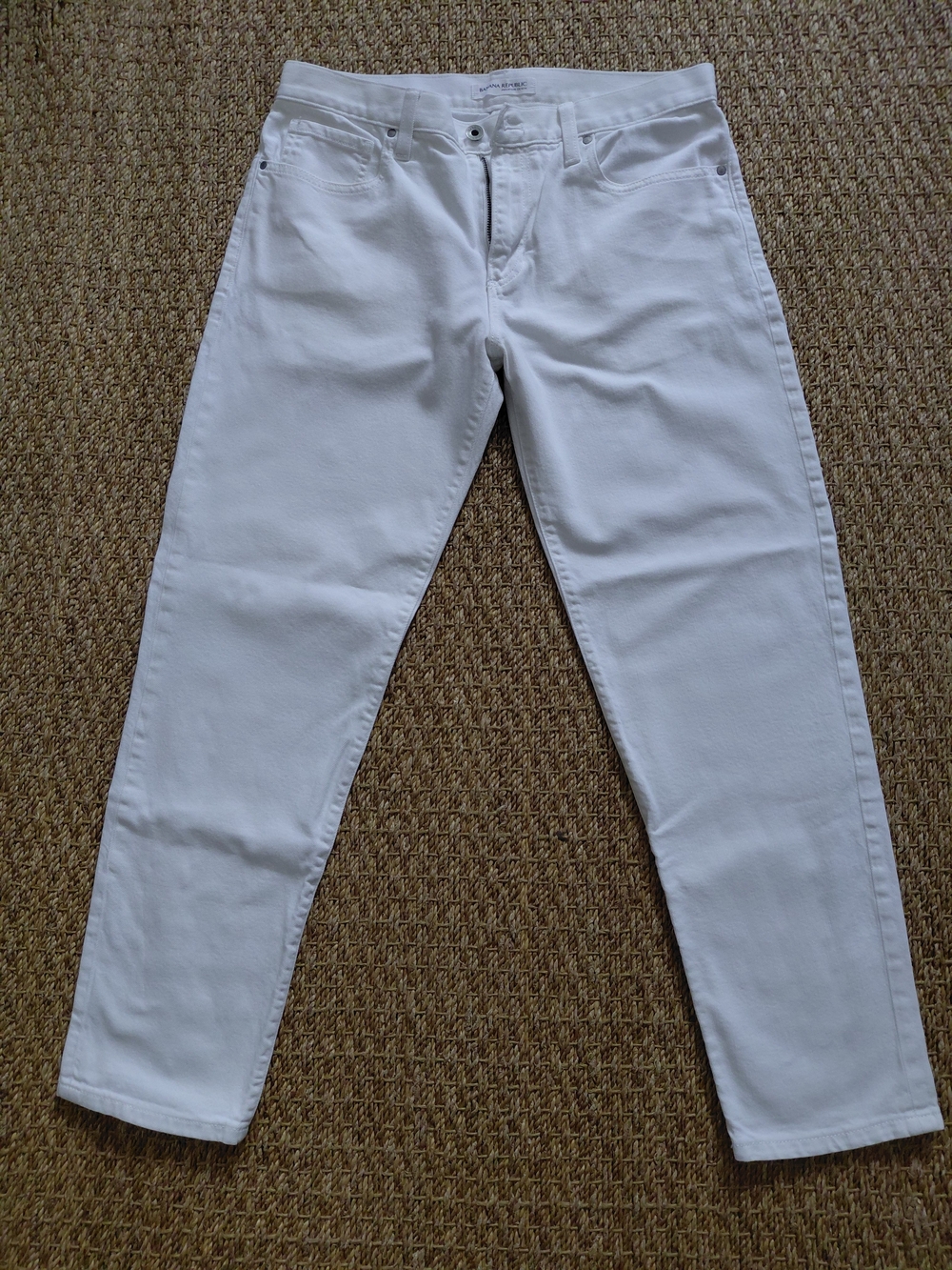 Banana Republic White Premium Denim Pants